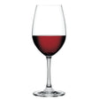 A Spiegelau Restaurant Winelovers Red Wine Glass (460ml), half-filled with red wine and set against a plain white background, highlights the refined elegance of Spiegelau’s premium restaurant glassware.