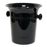 Plastic Wine & Champagne Cooler/Ice Bucket - Black