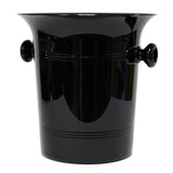 Plastic Wine & Champagne Cooler/Ice Bucket - Black