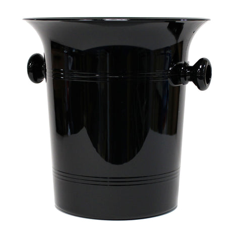 Plastic Wine & Champagne Cooler/Ice Bucket - Black