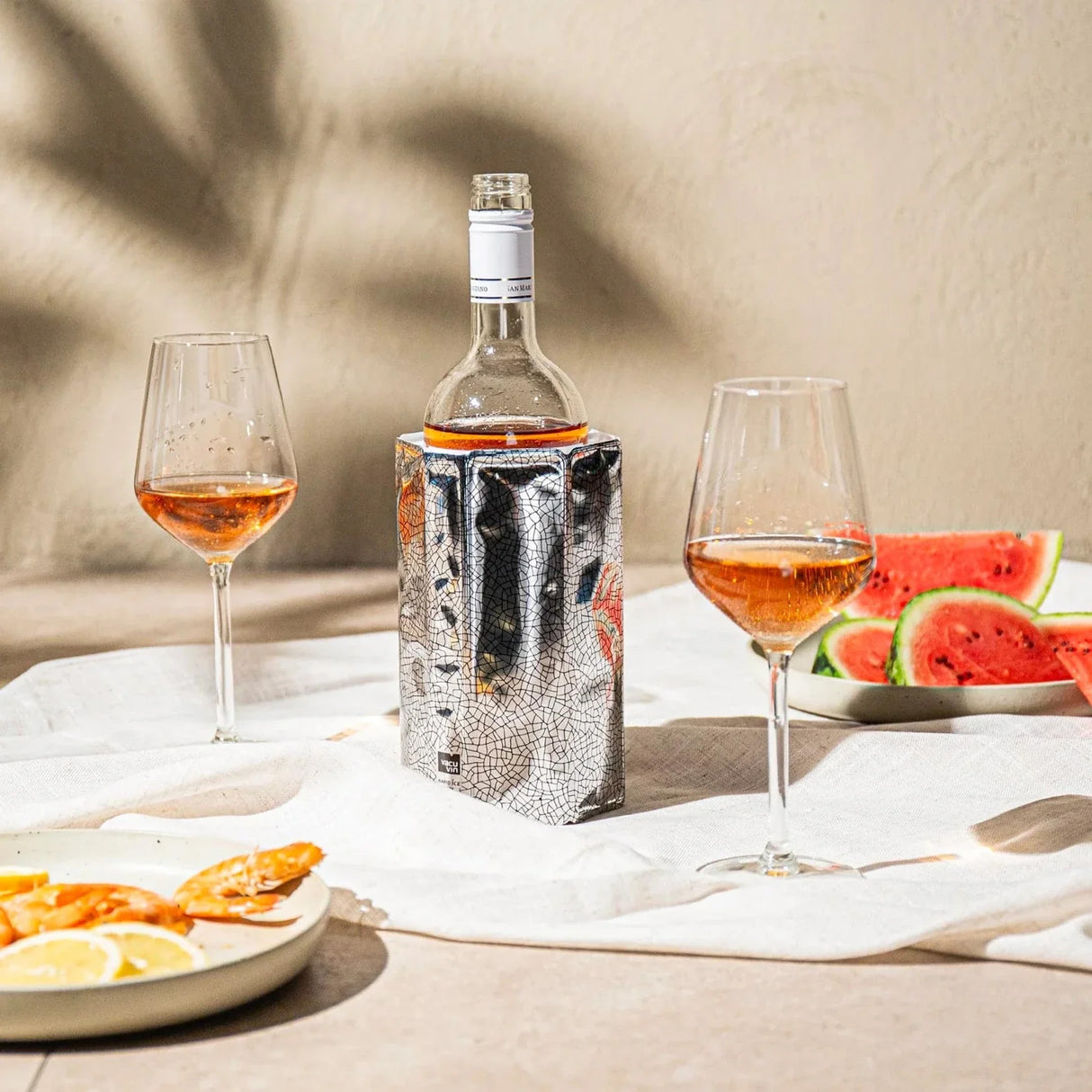 Vacu Vin Rapid Ice Wine Cooler Sleeve - Silver