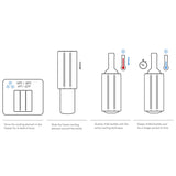 Vacu Vin Rapid Ice Wine Cooler Sleeve - Silver