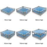 Fries Glass Washer Tray 500 x 500mm - 44 Glasses - 67mm Cell