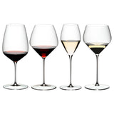 Riedel Veloce Tasting Set - 4 Glasses (1x Cab, Pinot, Sauv Blanc & Chard)