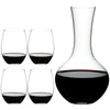 Riedel O Range Stemless Cabernet Glass + Syrah Wine Decanter - 5414/30