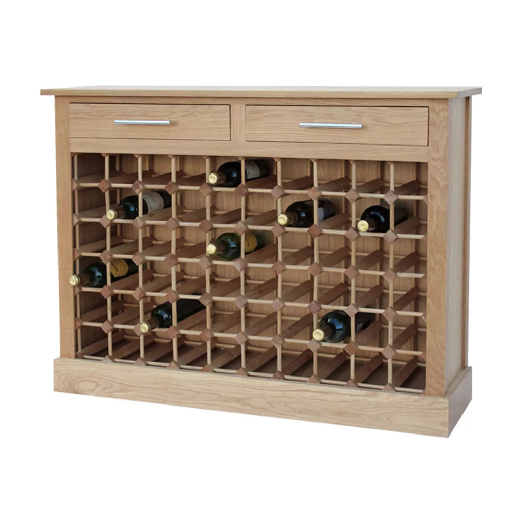 60 Bottle Contemporary Wooden Wine Cabinet Rack Wineware Racks Accessories