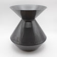 Black spittoon on a white background