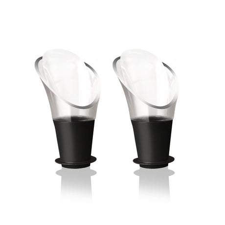 Vacu Vin Wine Pourer / Server - Clear - Set of 2