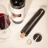 Vacu Vin Electric Corkscrew & Wine Opener - Black