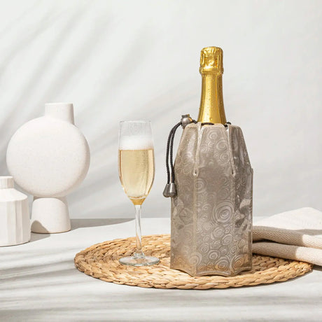 Vacu Vin Rapid Ice Champagne Cooler Sleeve - Platinum