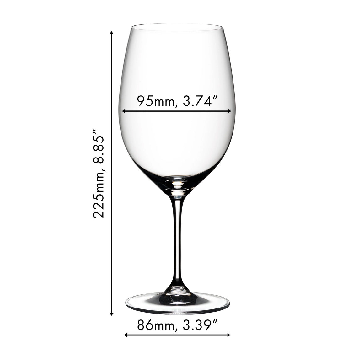 Riedel Vinum Bordeaux / Cabernet Sauvignon / Merlot Glass - Set of 2 - 6416/0