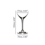 Riedel Bar Drink Specific Nick & Nora Glass - Set of 2 - 6417/05