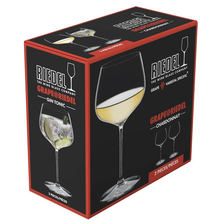 Riedel Grape Chardonnay/Gin & Tonic Glass - Set of 2 - 6424/97