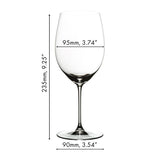 Riedel Restaurant Veritas Cabernet / Merlot Red Wine Glass 625ml - 0449/0 - Set of 6