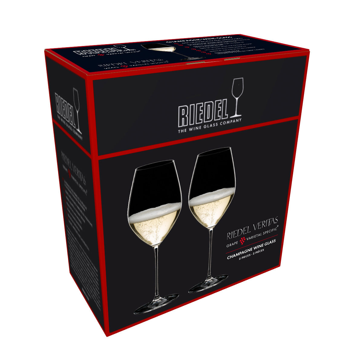 Riedel Veritas Set Di 2 Bicchieri Da Champagne In Cristallo, Capacità 445 Ml, Lavabili In Lavastoviglie