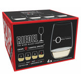 Riedel O Range Stemless Riesling / Sauvignon Blanc Glass - Set of 4 - 7414/15
