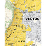 De Long’s Map of Côte des Blancs Champagne - Vertus Premier Cru