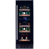 Dunavox Flow 17 Bottle 2-Temperature Built-In Undercounter Wine Cabinet - Black DAUF-17.58DB