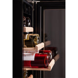 Dunavox Flow 19 Bottle Single Temperature Built-In Undercounter Wine Cabinet - Black DAUF-19.58B