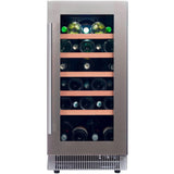 Dunavox Flow 32 Bottle Single Temperature Built-In Undercounter Wine Cabinet - Stainless Steel DAUF-32.83SS