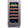 Dunavox Flow 32 Bottle Single Temperature Built-In Undercounter Wine Cabinet - Stainless Steel DAUF-32.83SS