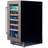 Dunavox Flow 32 Bottle Single Temperature Built-In Undercounter Wine Cabinet - Stainless Steel DAUF-32.83SS