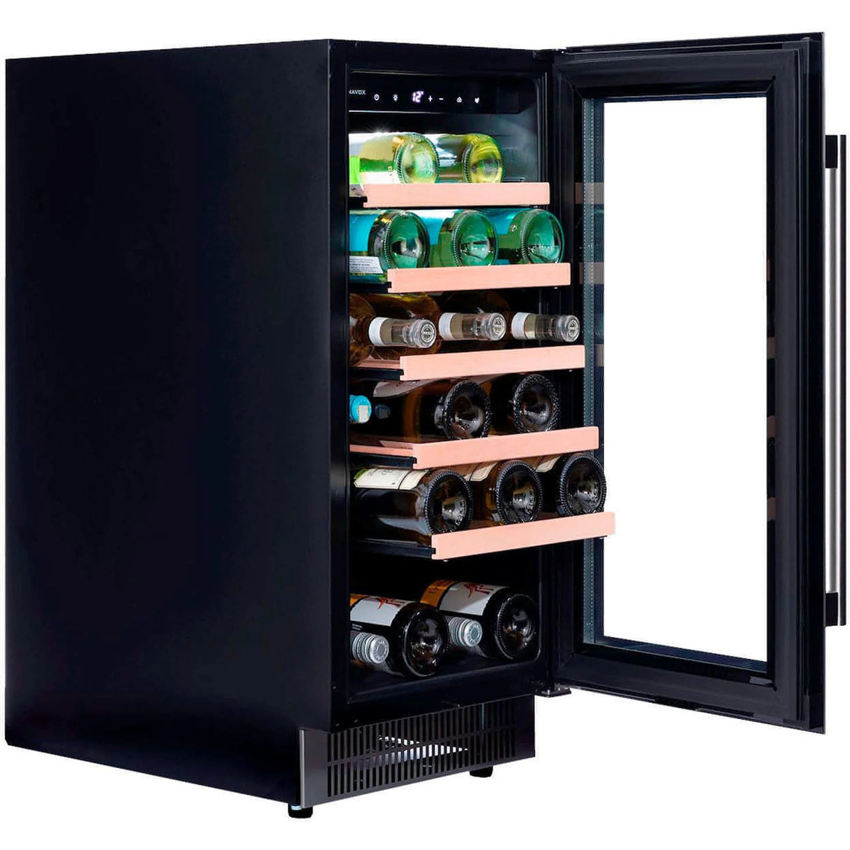 Dunavox Flow 32 Bottle Single Temperature Built-In Undercounter Wine Cabinet - Stainless Steel DAUF-32.83SS