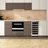 Dunavox Flow 32 Bottle Single Temperature Built-In Undercounter Wine Cabinet - Stainless Steel DAUF-32.83SS