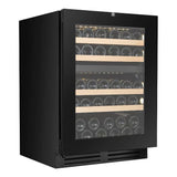 Dunavox Flow 39 Bottle 2-Temperature Undercounter Wine Cabinet - Black DAUF-39.119DB.TO