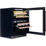Dunavox Flow 39 Bottle 2-Temperature Built-In Undercounter Wine Cabinet - Stainless Steel DAUF-39.121DSS