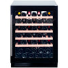 Dunavox Flow 46 Bottle Single Temperature Built-In Undercounter Wine Cabinet - Black DAUF-46.138B