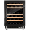 Dunavox Flow 46 Bottle 2-Temperature Built-In Undercounter Wine Cabinet - Black DAUF-46.145DB