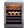 Dunavox Flow 46 Bottle 2-Temperature Built-In Undercounter Wine Cabinet - Stainless Steel DAUF-46.145DSS
