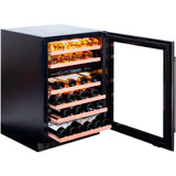 Dunavox Flow 46 Bottle 2-Temperature Built-In Undercounter Wine Cabinet - Stainless Steel DAUF-46.145DSS