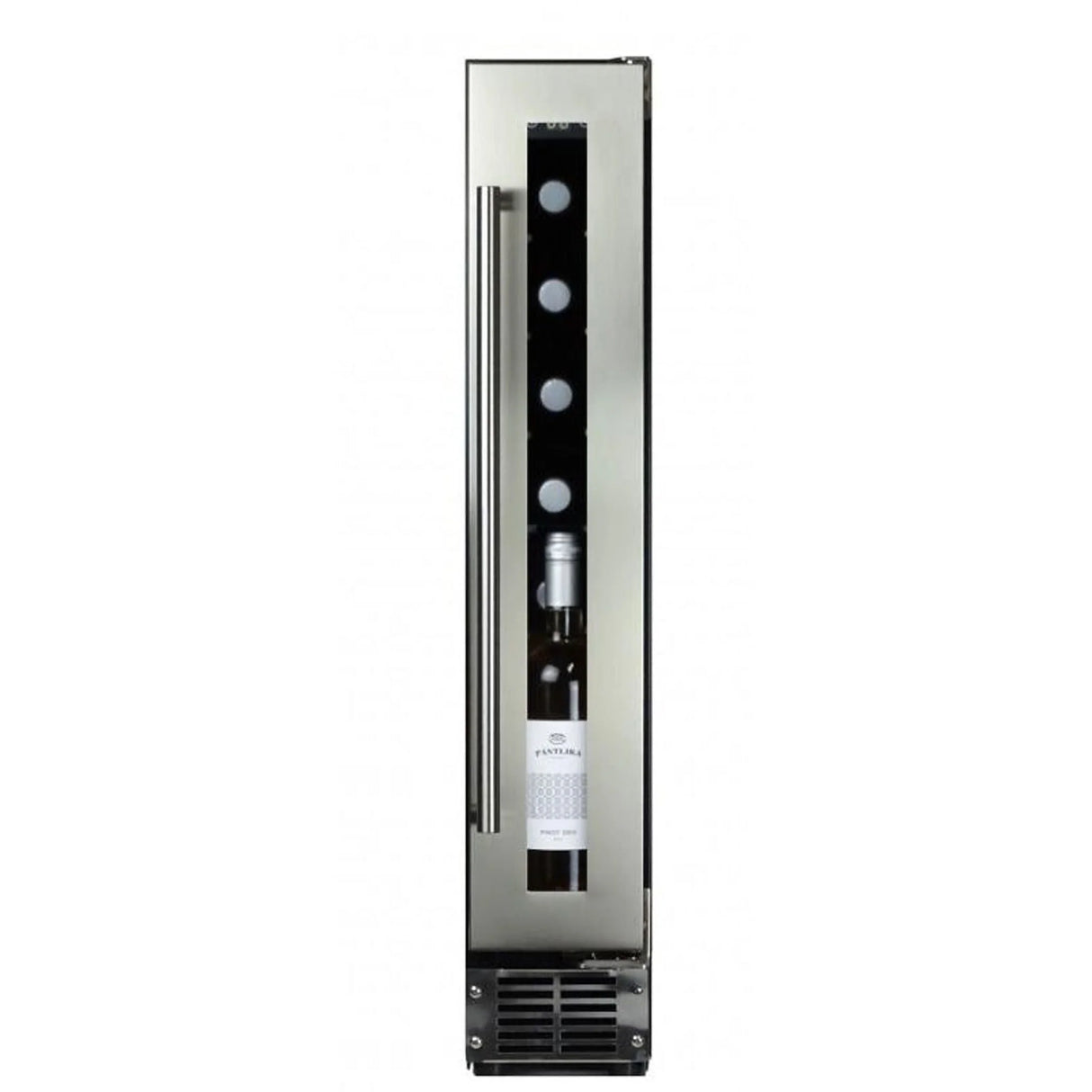 Dunavox Flow 9 Bottle Single Temperature Built-In Undercounter Wine Cabinet - Stainless Steel DAUF-9.22SS