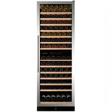 Dunavox Grande 166 Bottle 2-Temperature Freestanding Wine Cabinet - Stainless Steel DX-166.428SDSK