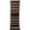 Dunavox Grande 166 Bottle 2-Temperature Freestanding Wine Cabinet - Stainless Steel DX-166.428SDSK