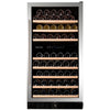 Dunavox Grande 94 Bottle 2-Temperature Freestanding Wine Cabinet - Stainless Steel DX-94.270SDSK