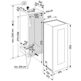 Liebherr Vinidor 83 Bottle Built-In 2 Temperature Wine Cabinet Black - EWTgb 3583