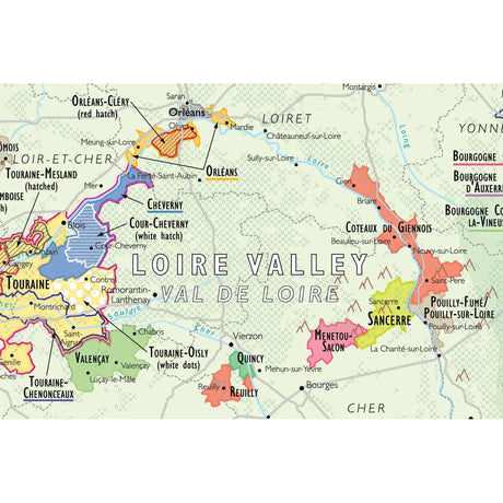 De Long’s Wine Map of France - Wine Regions