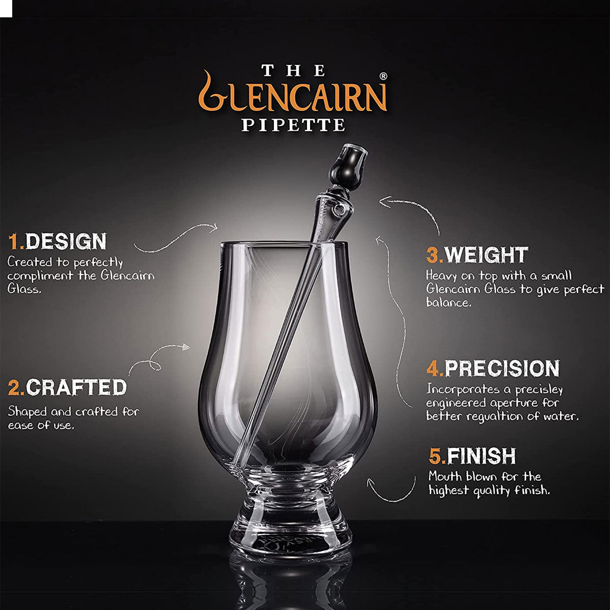 The Glencairn Official Whisky Glass, Jug & Pipette Bundle