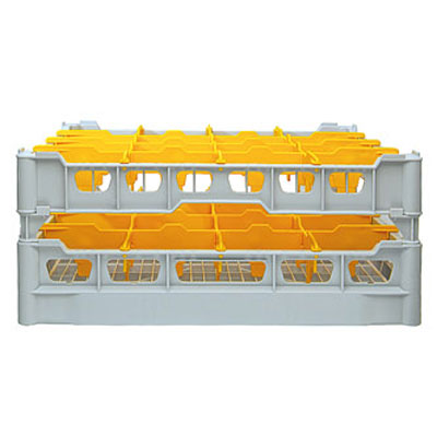 Fries Glass Washer Tray 500 x 500mm - 16 Glasses - 113mm Cell