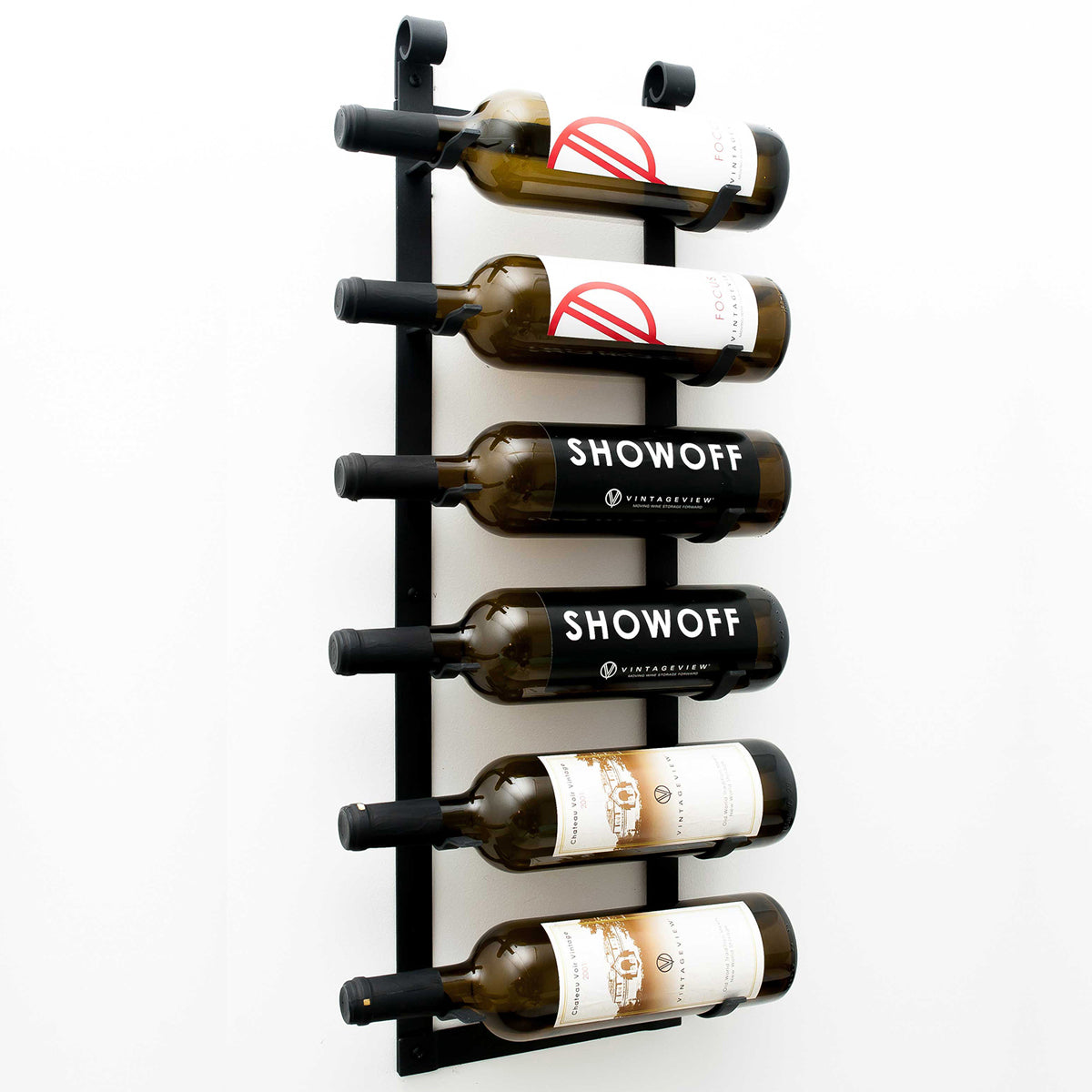 VintageView Wall Mounted 6 Bottle Le Rustique Wine Rack