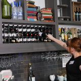 NOOK 50/60 Bottle Self-Assembly Wine Rack - Black