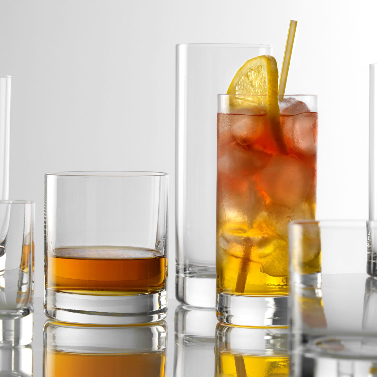 Highball-Gläser 400 Ml – 4er-Set, Bleifrei, Mit Zweigstruktur