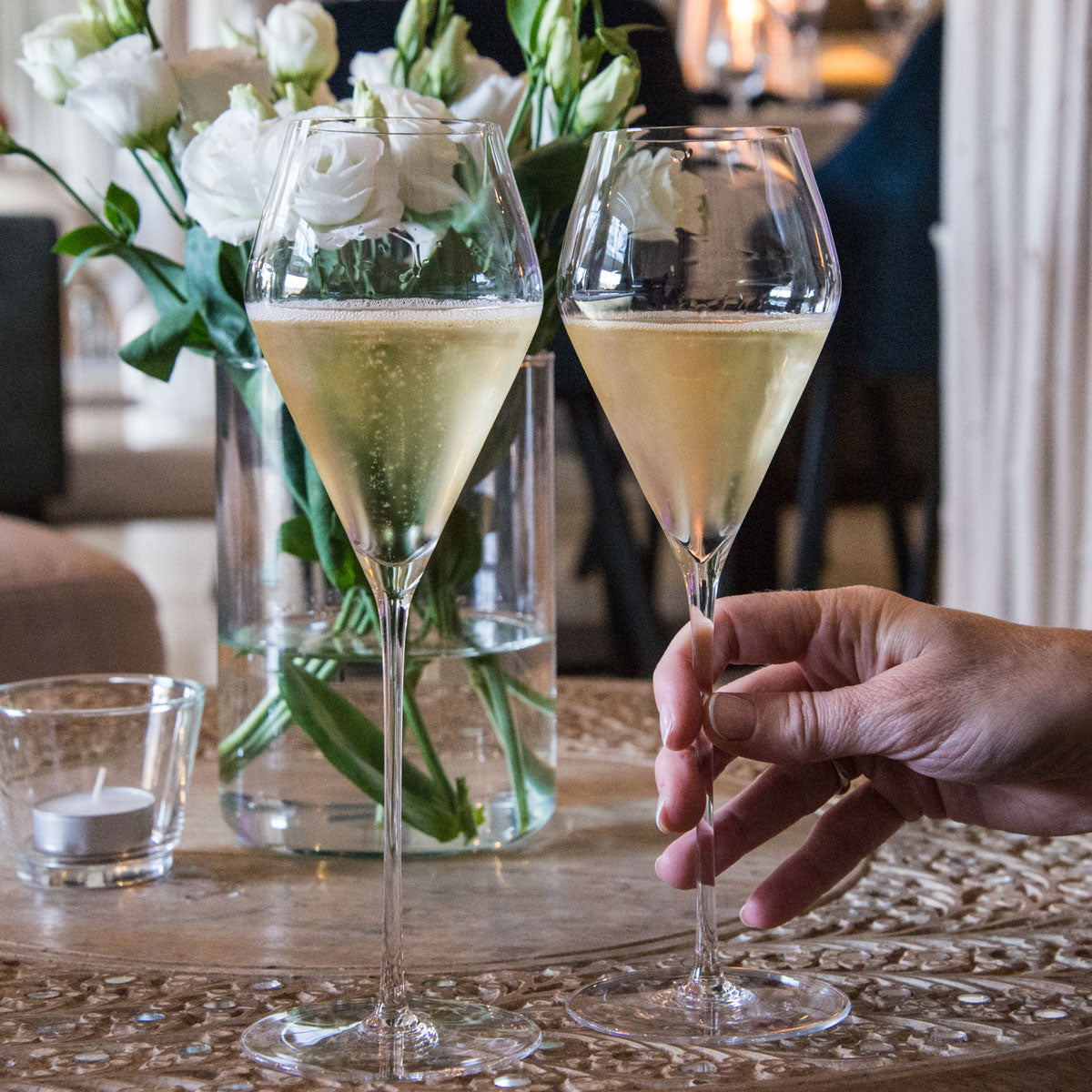 Tillman Glass Cardinal Champagne/Sparkling Wine Glass