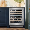 Caple Sense Premium 44 Bottle 2 Temperature Undercounter Wine Cabinet - Stainless Steel Wi6150