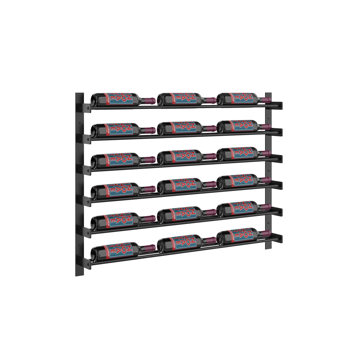 VintageView Evolution Wall Mounted Wine Wall 762mm - 3 Column, 18 > 54 Bottle Wine Rack