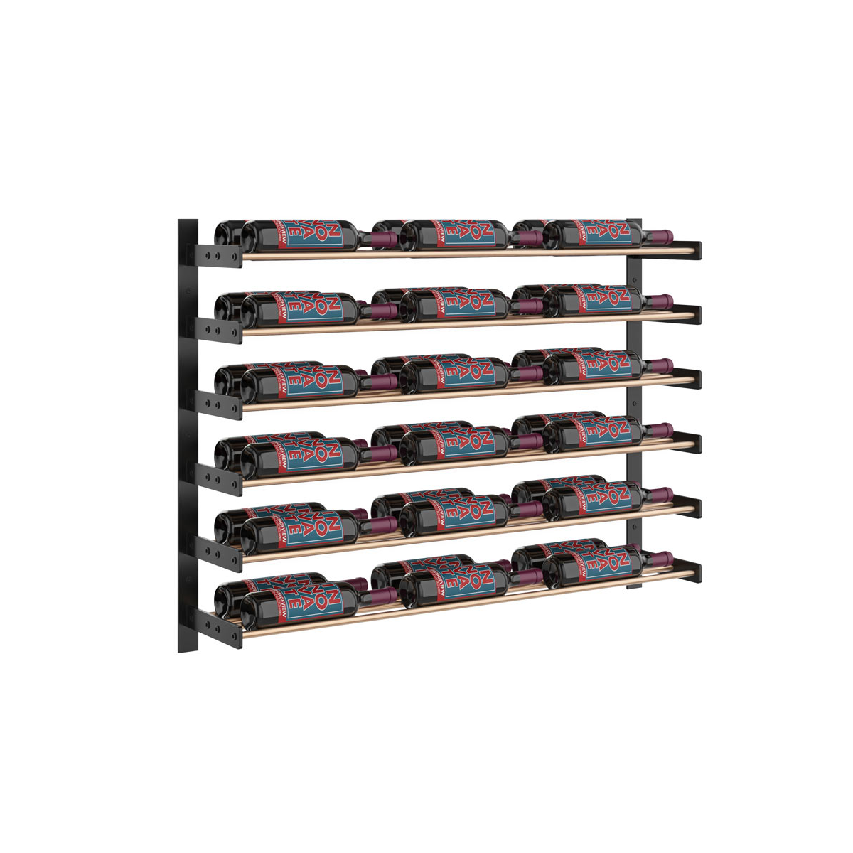 VintageView Evolution Wall Mounted Wine Wall 762mm - 3 Column, 18 > 54 Bottle Wine Rack