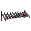 VintageView Evolution Wall Mounted Wine Wall - 9 Bottle Presentation Wine Rack